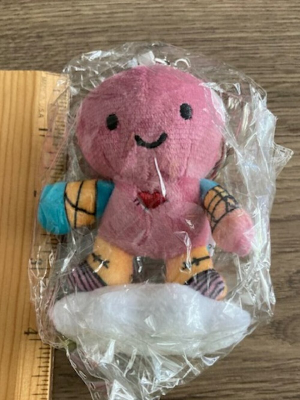 Tiny Simon Plush Keychain Pink Doll Heart Cloud Key Ring - NEW IN BOX